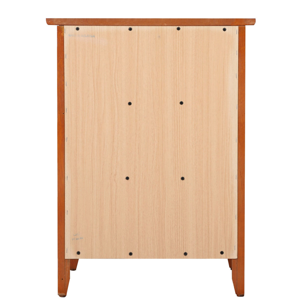 Table de chevet transitionnelle en bois à 3 tiroirs Daniel