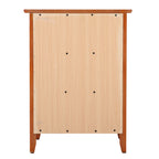 Table de chevet transitionnelle en bois à 3 tiroirs Daniel