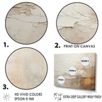 Designart Beige And Brown Paint Fusion Abstract Painting Framed Wall Art Living Room