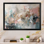 Designart Brushstroke Abstract Painting I Abstract Framed Wall Art For Living Room