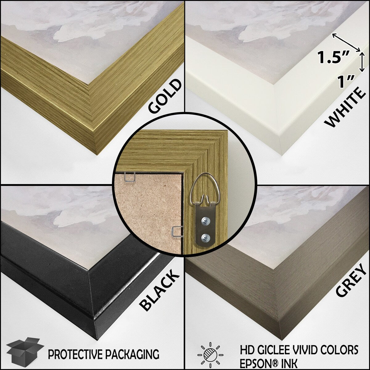 Designart Watercolor Lake And Forest Dream I Landscape Mountains Framed Canvas Wall Art