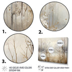 Designart Winter Meadow View Calmness II Meadow Grey Wall Decor - Traditional Bedroom Framed Canvas Wall Art