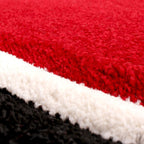 Designer Area Rug with Contour Cut and Modern Wave Pattern