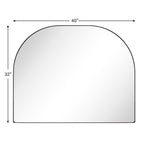 Grand miroir arqué TEHOME Dezerae pour manteau de cheminée, 40'' L x 32'' H
