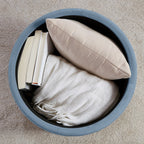 Donovan Tufted Round Storage Ottoman