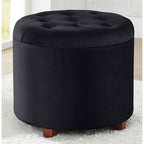 Donovan Tufted Round Storage Ottoman