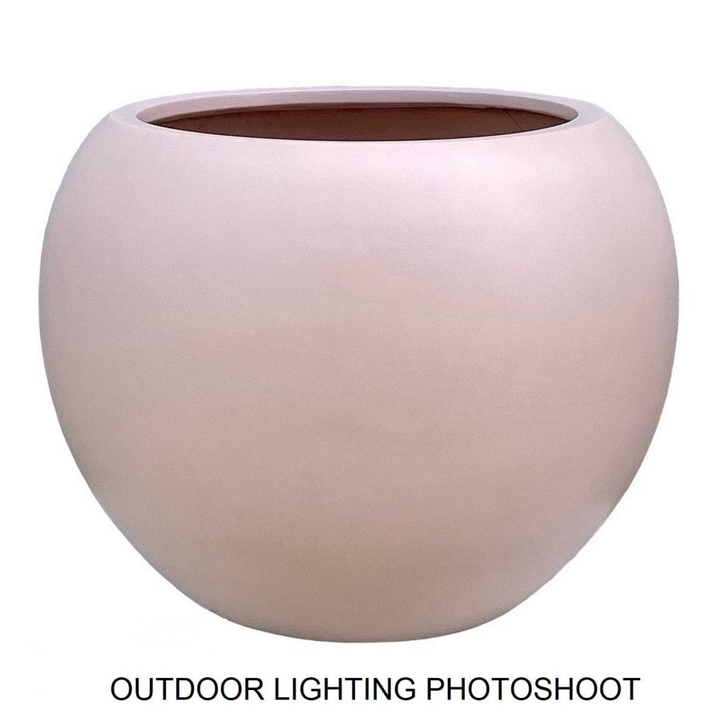 DreamPatio Riverside Fiberstone Modern Sphere Planter for Indoor/Outdoor