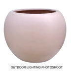 DreamPatio Riverside Fiberstone Modern Sphere Planter for Indoor/Outdoor
