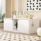 Dual-Compartment Cat Litter Box Enclosure Multi-Functional Furniture