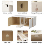 Dual-Compartment Cat Litter Box Enclosure Multi-Functional Furniture