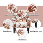 Fauteuil d'appoint moderne Erommy, fauteuil à dossier haut, canapé simple en tissu rembourré avec pieds en bois pour le salon