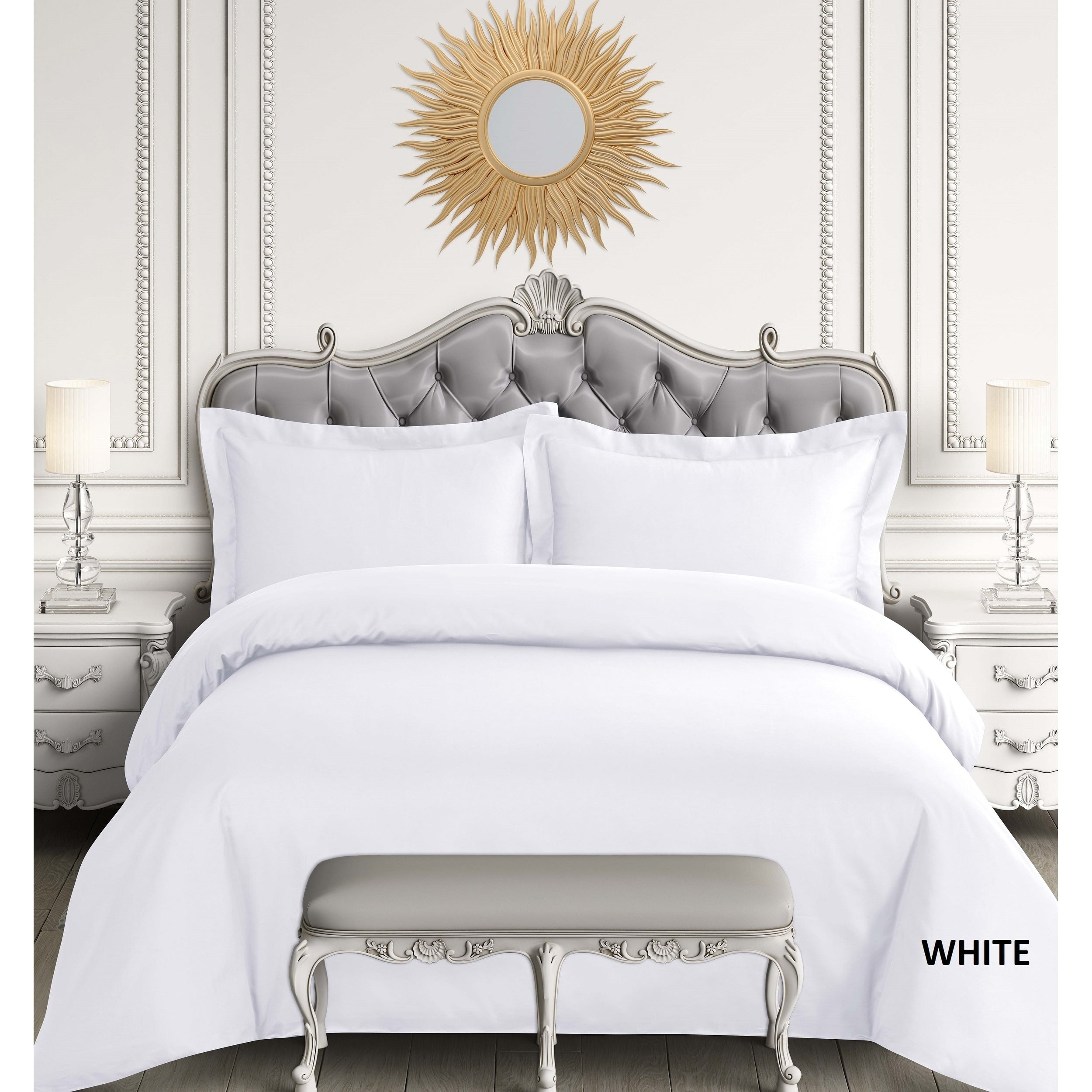 Egyptian Cotton Sateen 600 Thread Count Oversized Duvet Cover Set