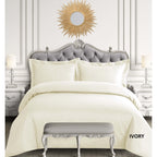 Egyptian Cotton Sateen 600 Thread Count Oversized Duvet Cover Set