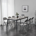 Elegant Foldable Iron & PVC Chairs for Convention & Exhibition White