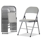 Elegant Foldable Iron & PVC Chairs for Convention & Exhibition White