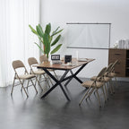 Elegant Foldable Iron & PVC Chairs for Convention & Exhibition White