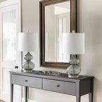 Ellipse Curved Gourd Glass Table Lamp, Set of 2