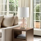 Ellipse Curved Gourd Glass Table Lamp, Set of 2