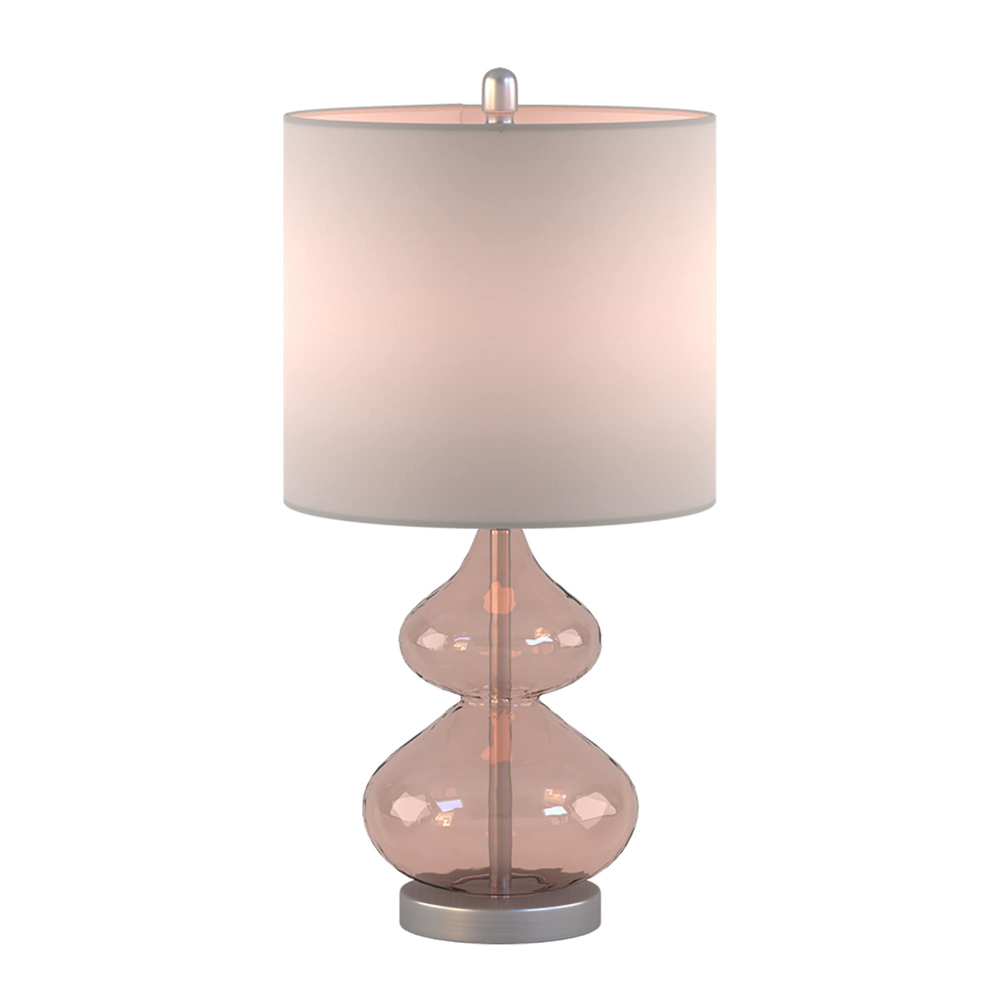 Ellipse Curved Gourd Glass Table Lamp, Set of 2