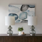 Ellipse Curved Gourd Glass Table Lamp, Set of 2