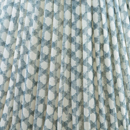 Abat-jour Fermoie en osier bleu clair