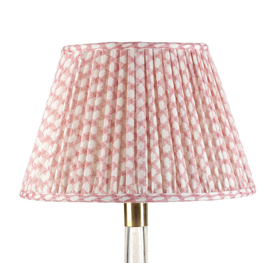 Abat-jour Fermoie en Osier Rose
