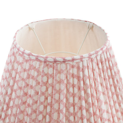 Abat-jour Fermoie en Osier Rose
