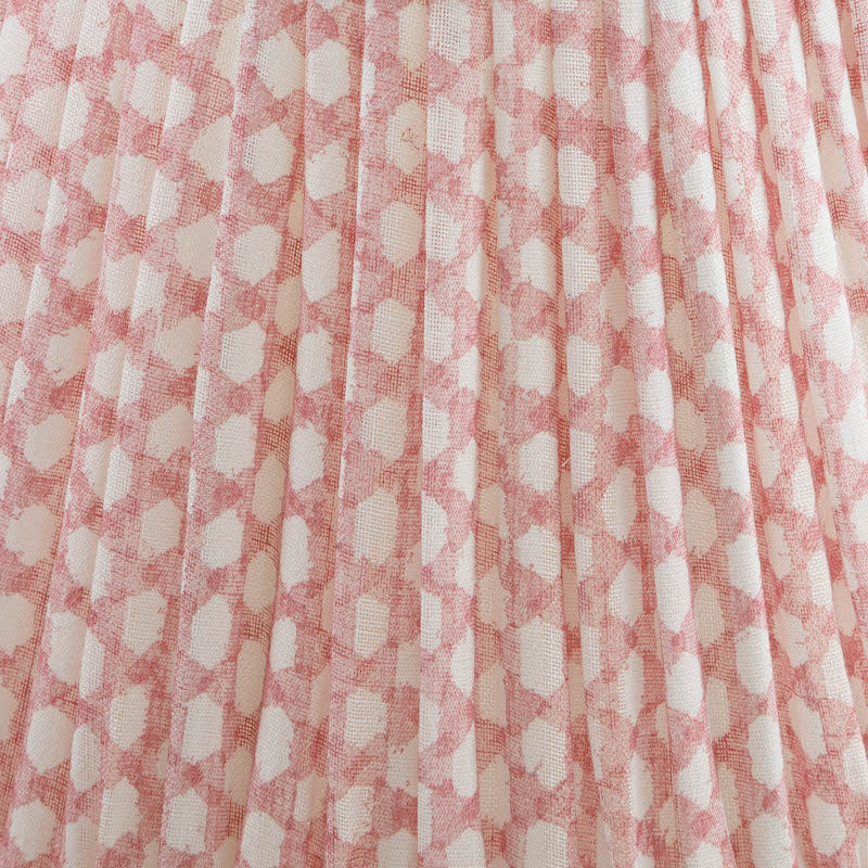 Abat-jour Fermoie en Osier Rose