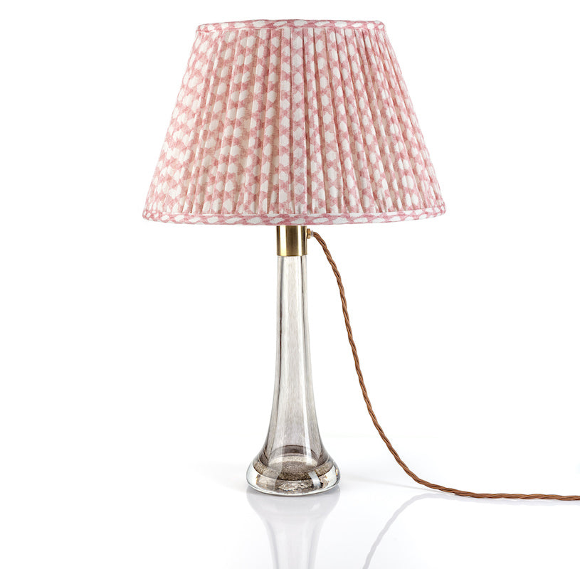 Abat-jour Fermoie en Osier Rose