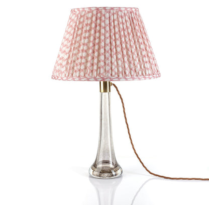 Abat-jour Fermoie en Osier Rose
