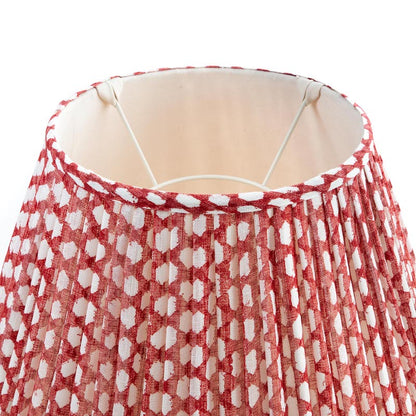 Abat-jour Fermoie en Osier Rouge