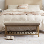 Banc à chaussures d'entrée Banc de rangement Banc rembourré