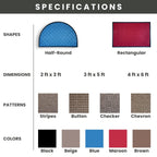 Envelor Door Mat Indoor Outdoor Low Profile Commercial Entryway Rug