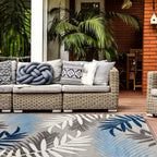 Evora Palm Frond Indoor/Outdoor Area Rug