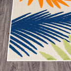 Evora Palm Frond Indoor/Outdoor Area Rug