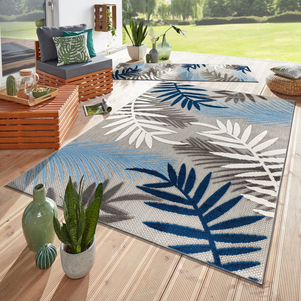 Evora Palm Frond Indoor/Outdoor Area Rug