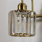 ExBrite Modern Rose Gold 1/2/3/4/5-light Bathroom Dimmable Crystal Vanity Lights Wall Sconces
