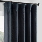 Exclusive Fabrics French Linen Room Darkening Curtains Panel - Elegant luxurious Drapes (1 Panel)