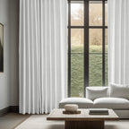 Exclusive Fabrics French Linen Room Darkening Curtains Panel - Elegant luxurious Drapes (1 Panel)