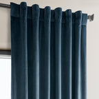 Exclusive Fabrics Heritage Plush Velvet Room Darkening Curtains (1 Panel) Luxury Velvet Curtains for Bedroom & Living Room.