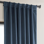 Exclusive Fabrics Heritage Plush Velvet Room Darkening Curtains (1 Panel) Luxury Velvet Curtains for Bedroom & Living Room.