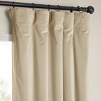 Exclusive Fabrics Heritage Plush Velvet Room Darkening Curtains (1 Panel) Luxury Velvet Curtains for Bedroom & Living Room.