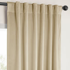 Exclusive Fabrics Heritage Plush Velvet Room Darkening Curtains (1 Panel) Luxury Velvet Curtains for Bedroom & Living Room.