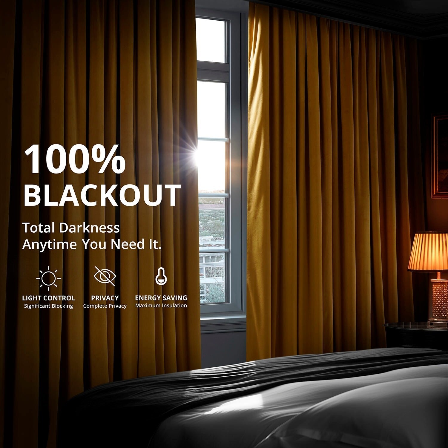 Exclusive Fabrics Signature Blackout Velvet Curtain (1 Panel)