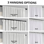 Exclusive Fabrics Signature Extra Wide Blackout Velvet Curtains (1 Panel) - Luxurious Blackout Drapes