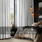 Exclusive Fabrics Signature Extra Wide Blackout Velvet Curtains (1 Panel) - Luxurious Blackout Drapes