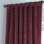Exclusive Fabrics Signature Plush Velvet Hotel Blackout Curtains (1 Panel) - Luxury Soft Drapery for Light Control & Elegance