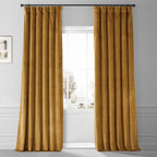 Exclusive Fabrics Signature Plush Velvet Hotel Blackout Curtains (1 Panel) - Luxury Soft Drapery for Light Control & Elegance