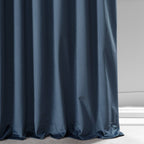 Exclusive Fabrics Signature Plush Velvet Hotel Blackout Curtains (1 Panel) - Luxury Soft Drapery for Light Control & Elegance