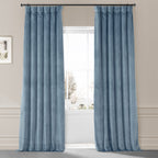 Exclusive Fabrics Signature Plush Velvet Hotel Blackout Curtains (1 Panel) - Luxury Soft Drapery for Light Control & Elegance